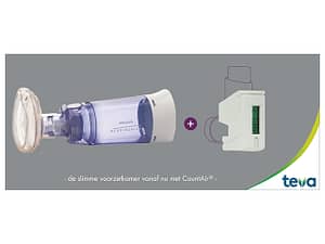 OptiChamber Daimond voorzetkamer - CountAir dosisteller - LiteTouch gezichtsmasker small